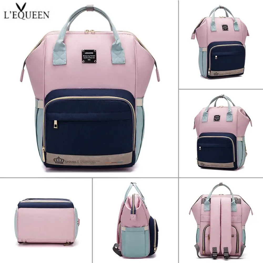 Сумка-Органайзер LEQUEEN женская для подгузников красочная Водонепроницаемая