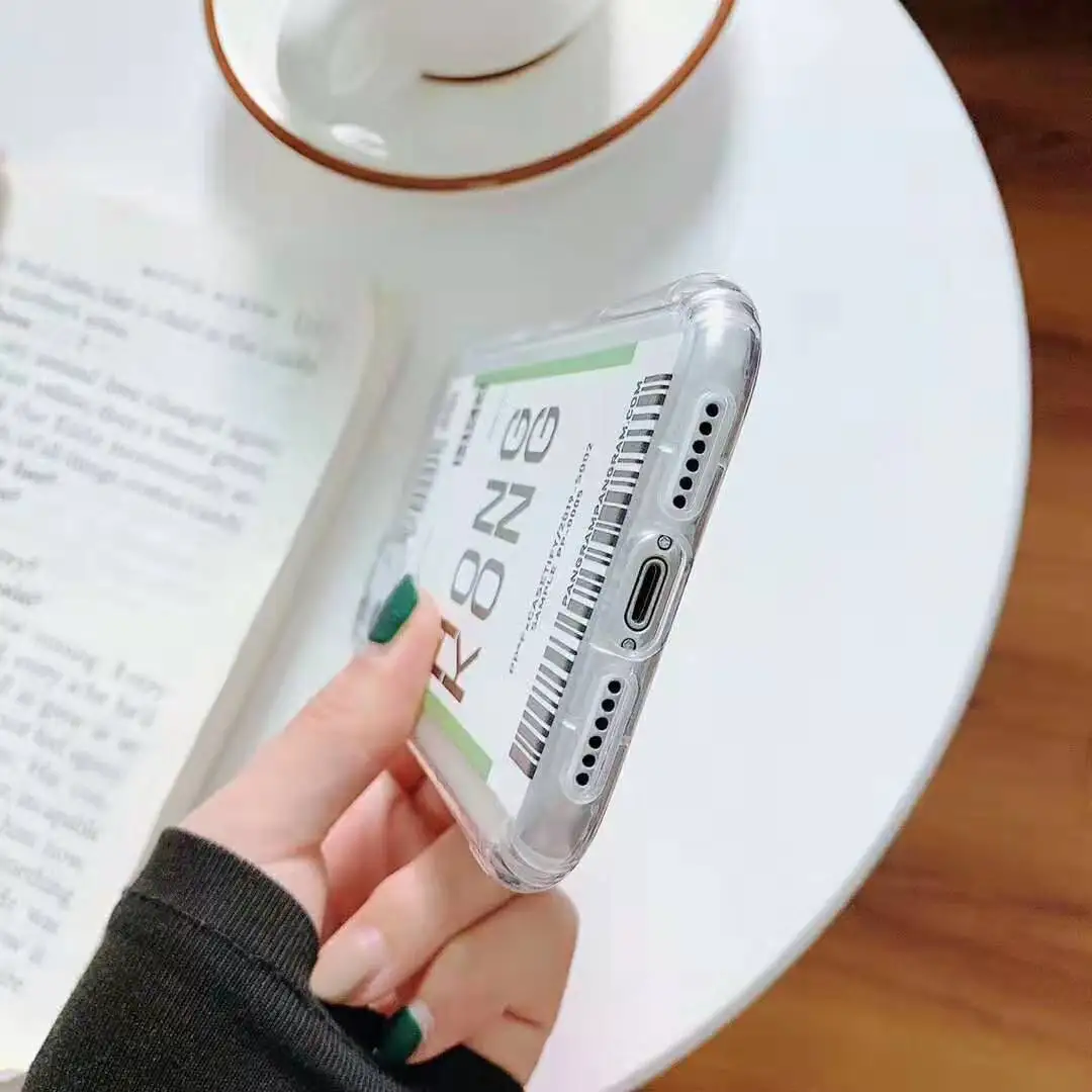 INS смешной штрих-код этикетка Путешествия страна чехол для iphone 11 11Pro MAX Xs XR X 7 6 6s 8 plus