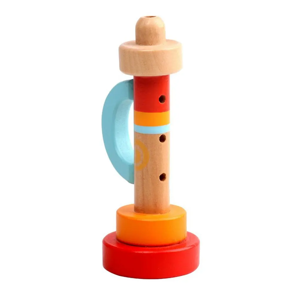 

Детский деревянный музыкальный инструмент, труба, музыкальный инструмент, игрушки для детей, развивающие игрушки для младенцев