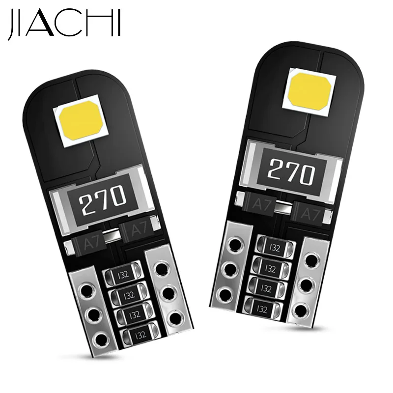 JIACHI 100 шт./лот W5W T10 LED Canbus DC12V лампочки 2825 194 501 Светодиодные Автомобильные
