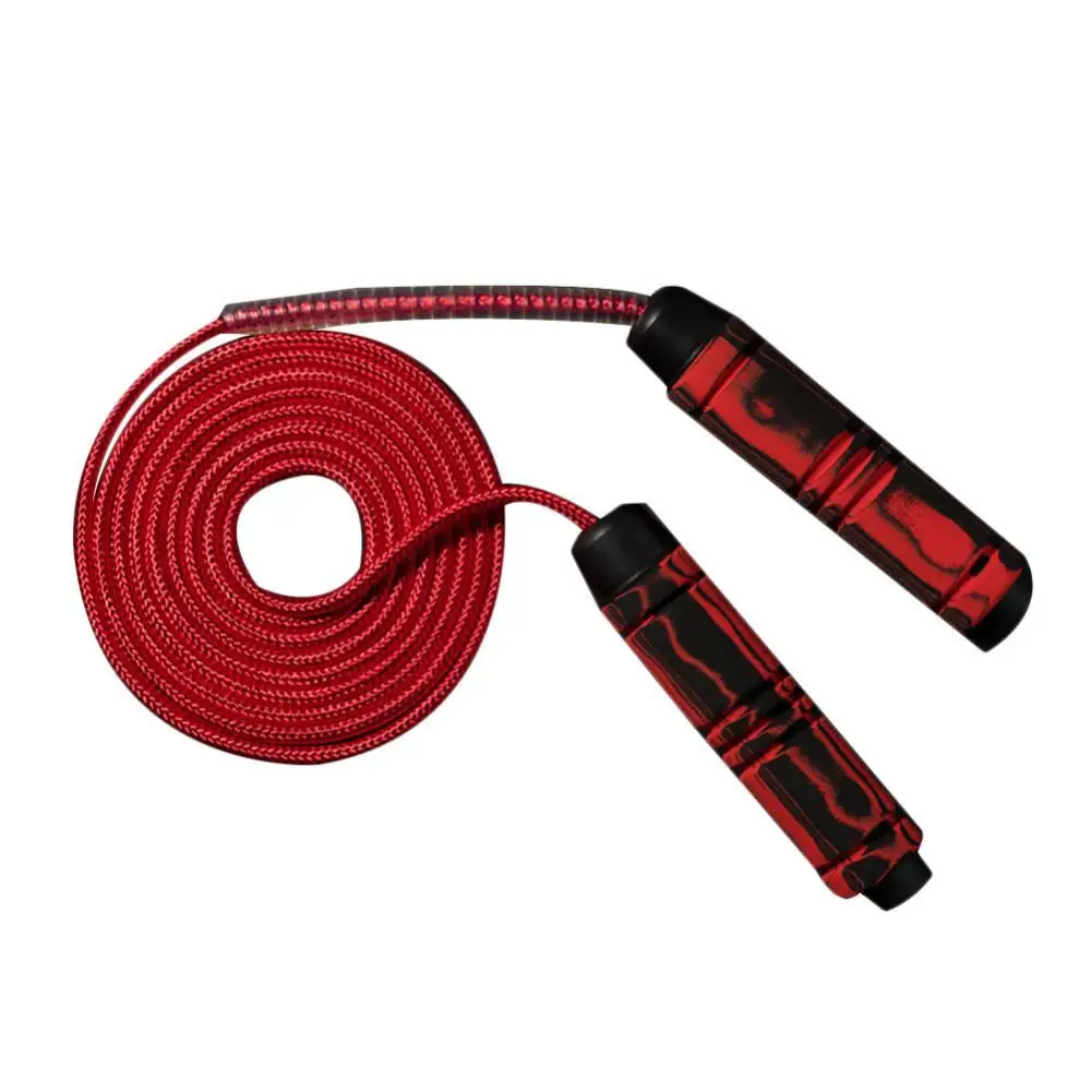 

Adjustable Weighted Bearing Nylon Woven Skipping Jump Rope Lose Weight Sport