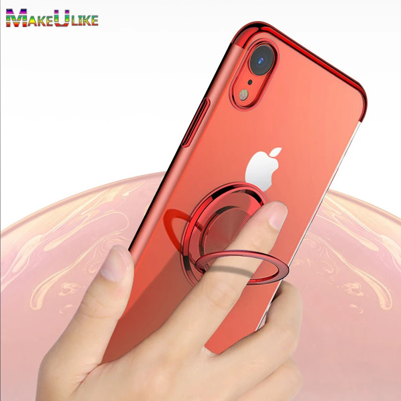 Прозрачный чехол с кольцом для iPhone 11 12 13 Pro Max Mini 11Pro 12Pro 13Pro XS XR 6S 7 8 Plus SE 2020 мягкой