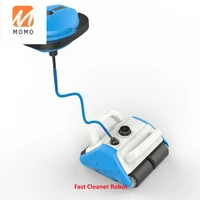 wireless robotic swimming pool vacuum cleaner with rechargeable battery