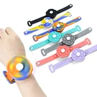 Новые милые игрушки-фиджеты, браслет, Радужный силиконовый браслет, ручной фиджет-Спиннер с пузырьками для взрослых, детский фигурный браслет