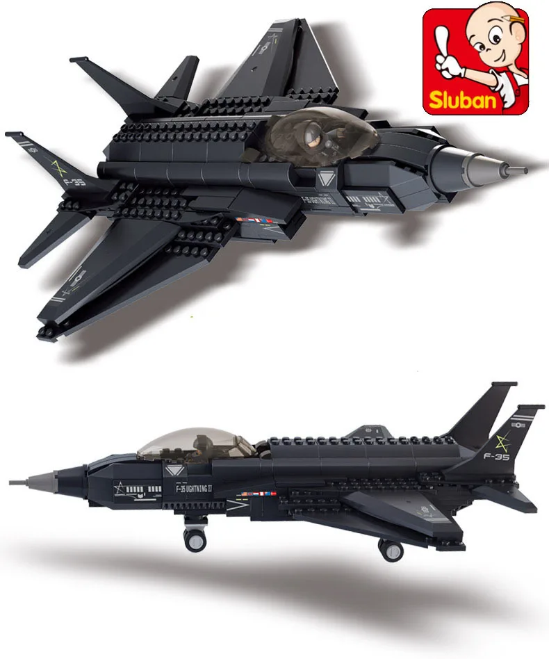 Sluban B0510 2014 F35 Осветляющий ii строительные блоки наборы 252 Обучающие сборочные