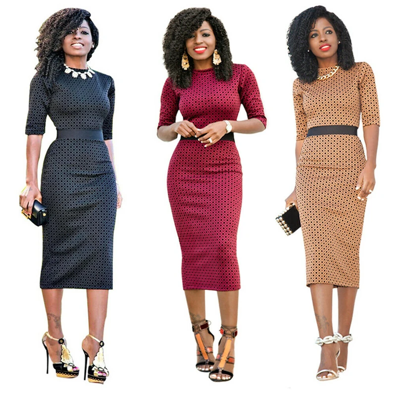 

Vogue Sexy Slim Women Sexy Turtle Neck Long Sleeve Casual Bodycon Stretch Party Midi Pencil Dress S-XXL