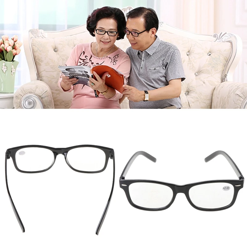 

Classic Black Frame Retro Style spring Reading Glasses Readers +1.0 - 4.0
