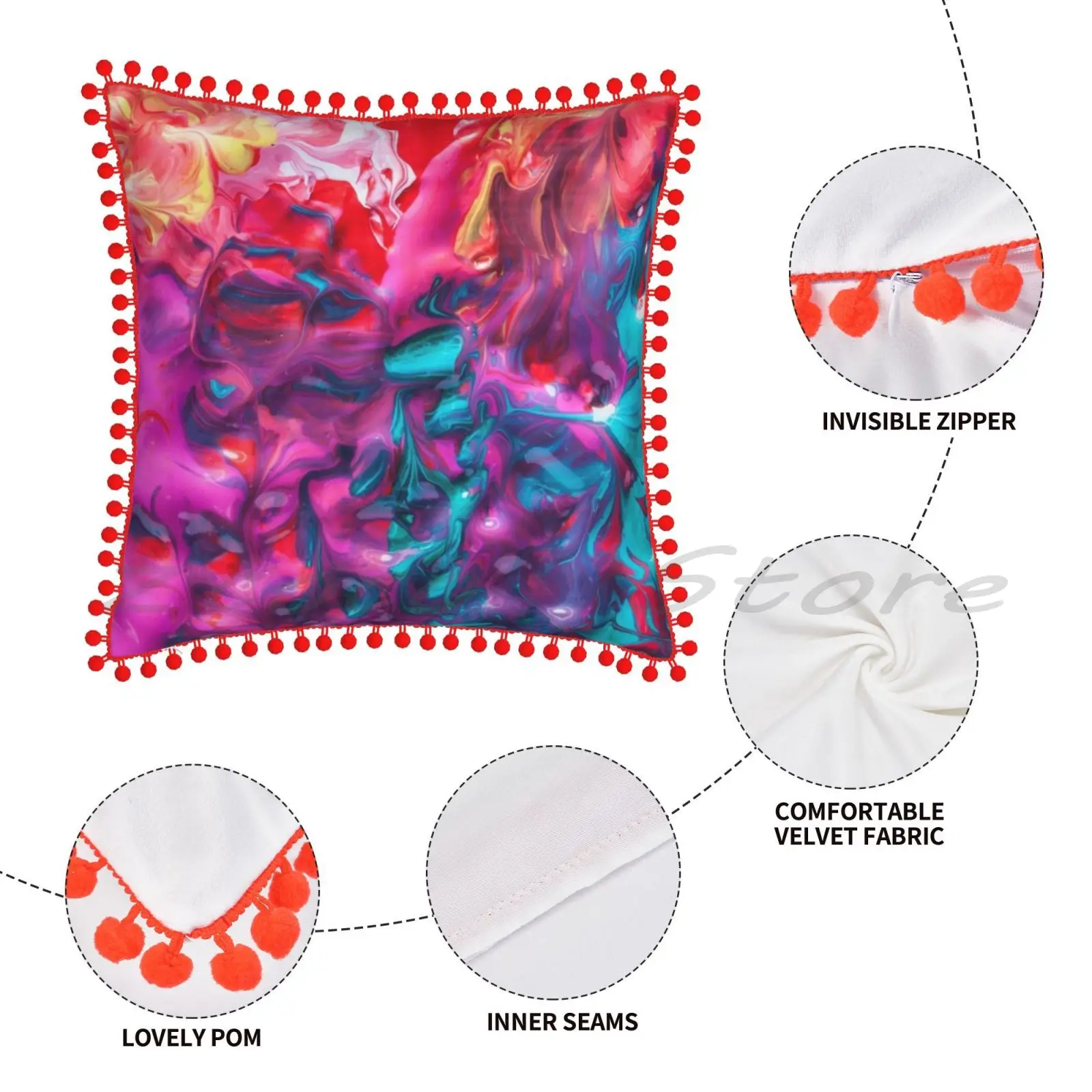 Толстая Радуга красочная глубокая Китайская морская котировка Aqua оранжевый