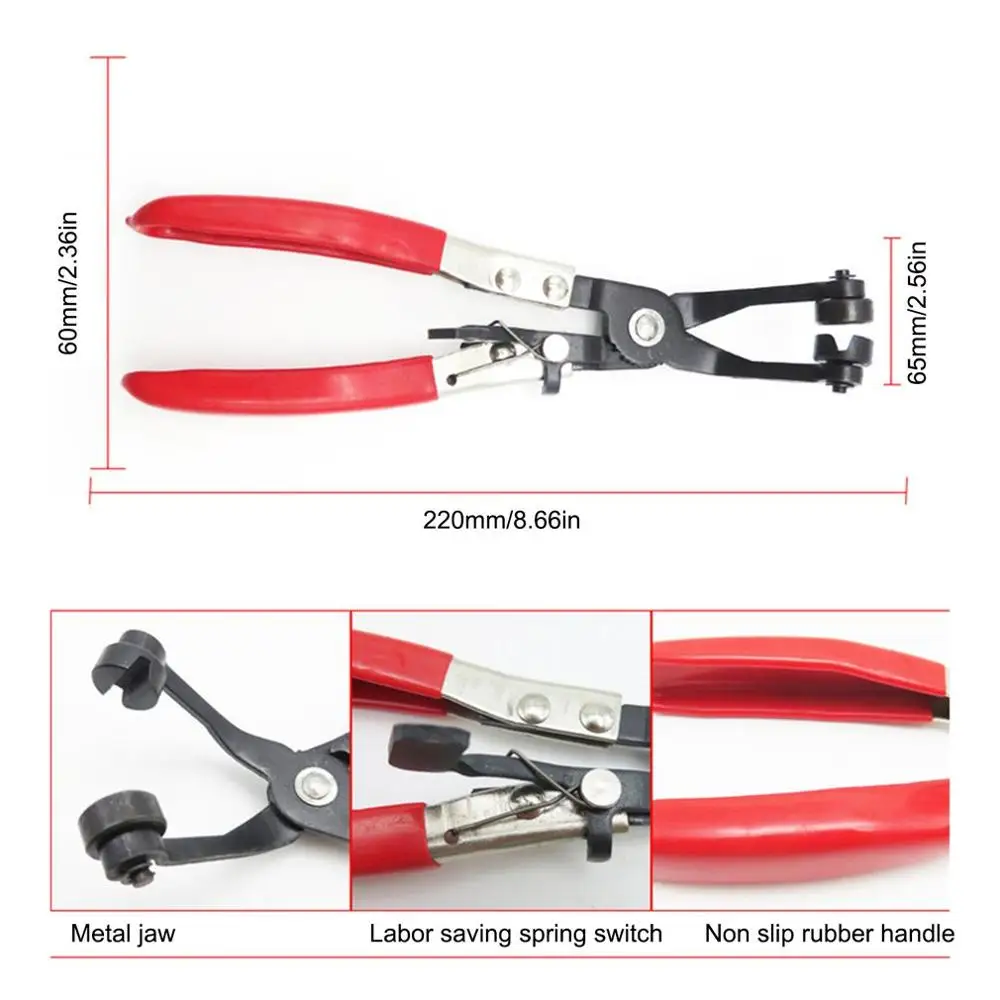 

9pcs/set Auto Tube Bundle Tongs Automobile Water Pipe Pliers Straight Throat Type Snap Pliers Auto Repair Tools