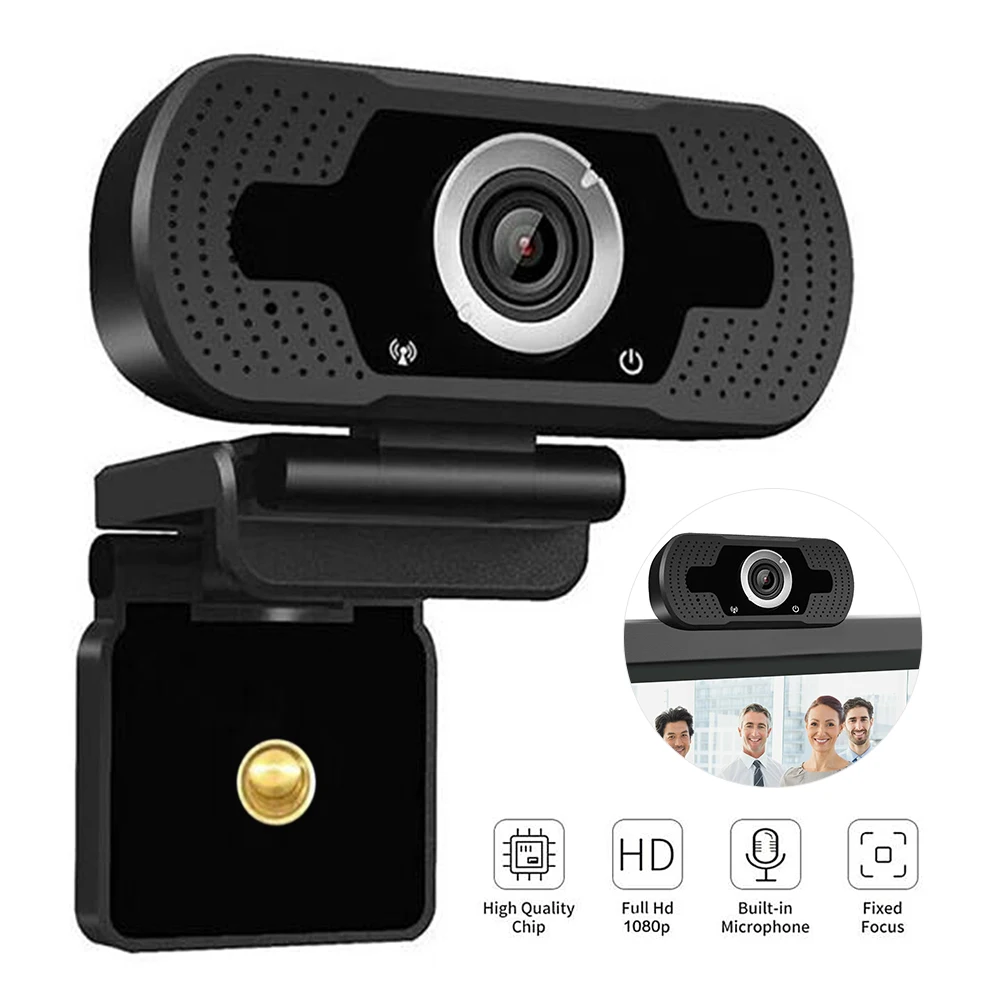 Мини веб камера HD USB Встроенный понижающий микрофон вращение на 360 градусов для