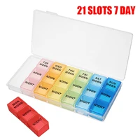 weekly box organizer for 7 day morning noon night medicine box dispenser splitter container