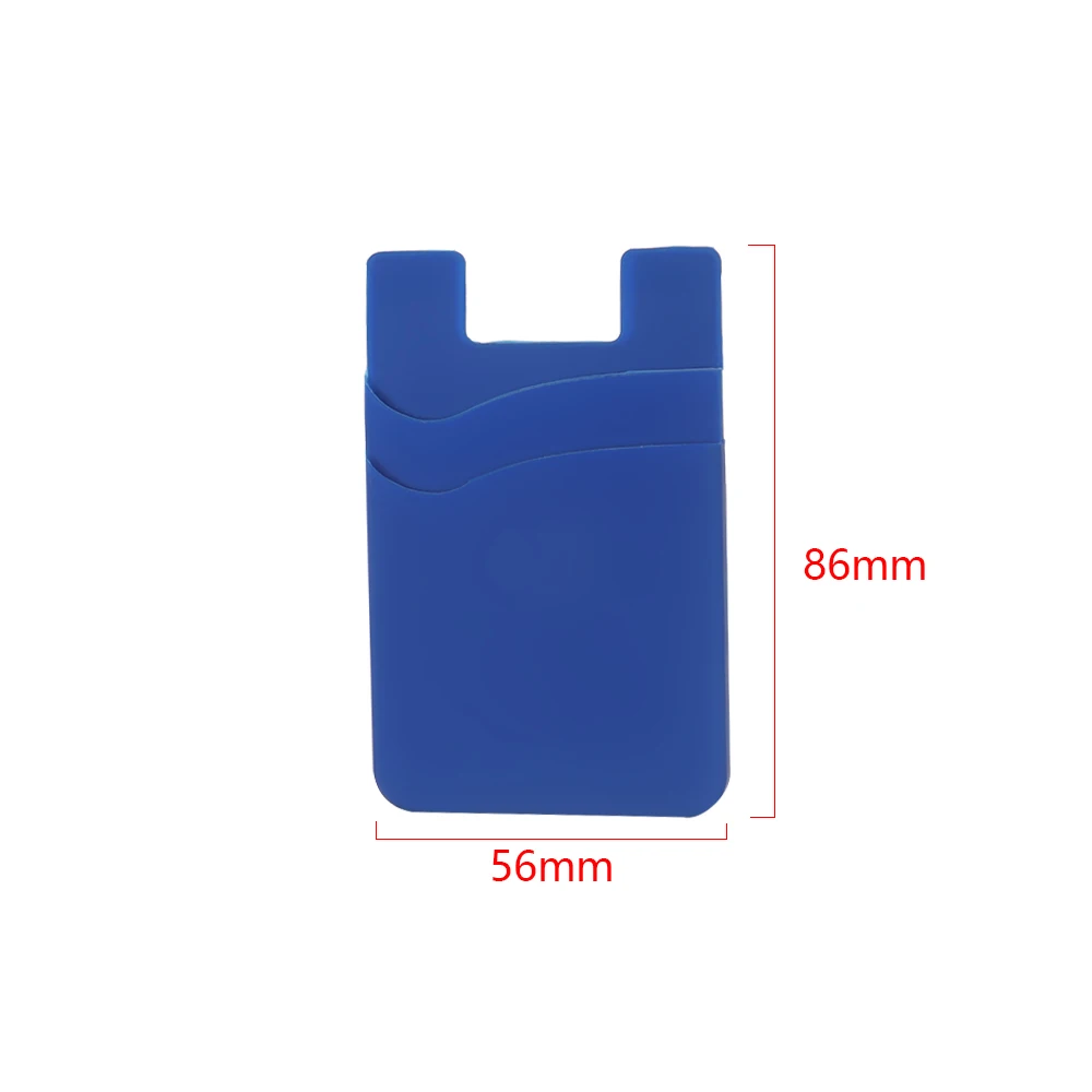 

1PC Hot Sale Soft Silicone Mobile Phone Back Card Holder Stick On Adhesive Wallet Case Cash ID Card Pocket