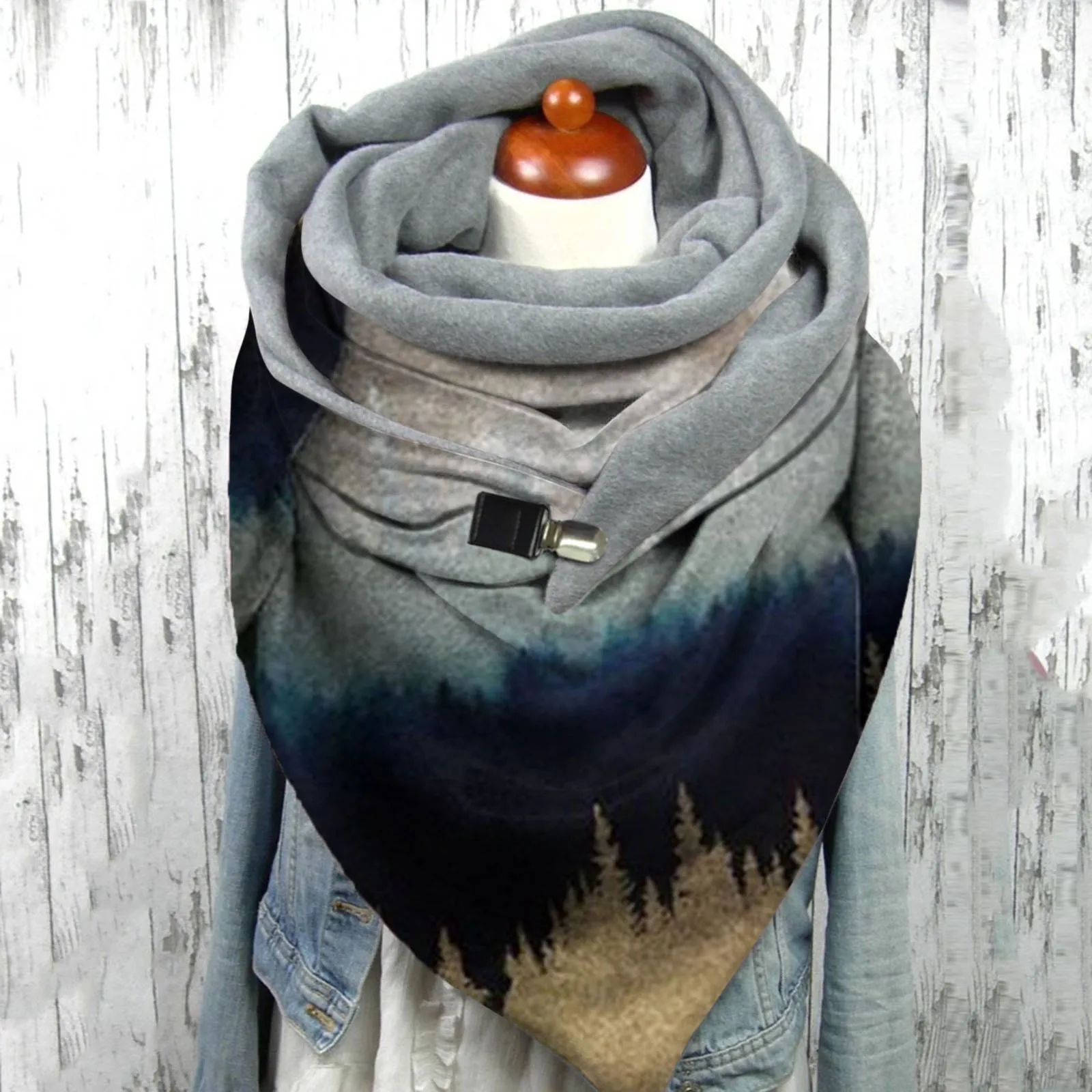 Модный и стильный дизайн Женская Повседневная печать шарф ретро многоцелевой