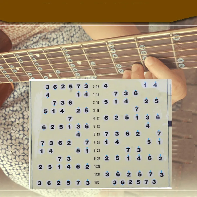 Акустическая Электрогитара записная книжка музыкальный стикер/стикерс на