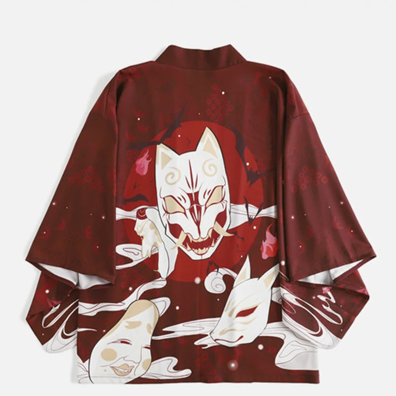 Японское платье кимоно Женский кардиган кимоно Blusas Mujer De Moda Японская уличная одежда для косплея новое ощущение одежды пояс - Цвет: common fabrics