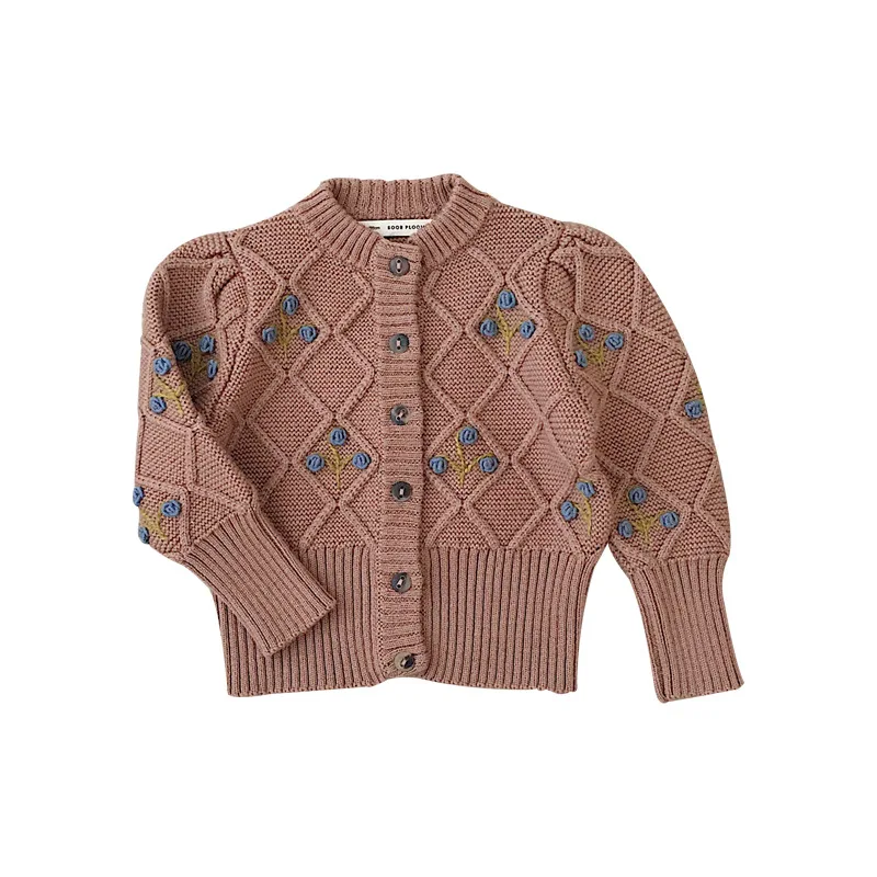 

BP Children's sweater 2020 new baby girl knit knitted cardigan thick sweater winter ins children's clothing