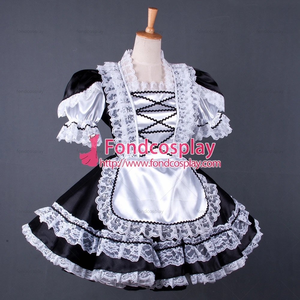 Сексуальная одежда для взрослых с крестом fondcosplay блестящее короткое черное