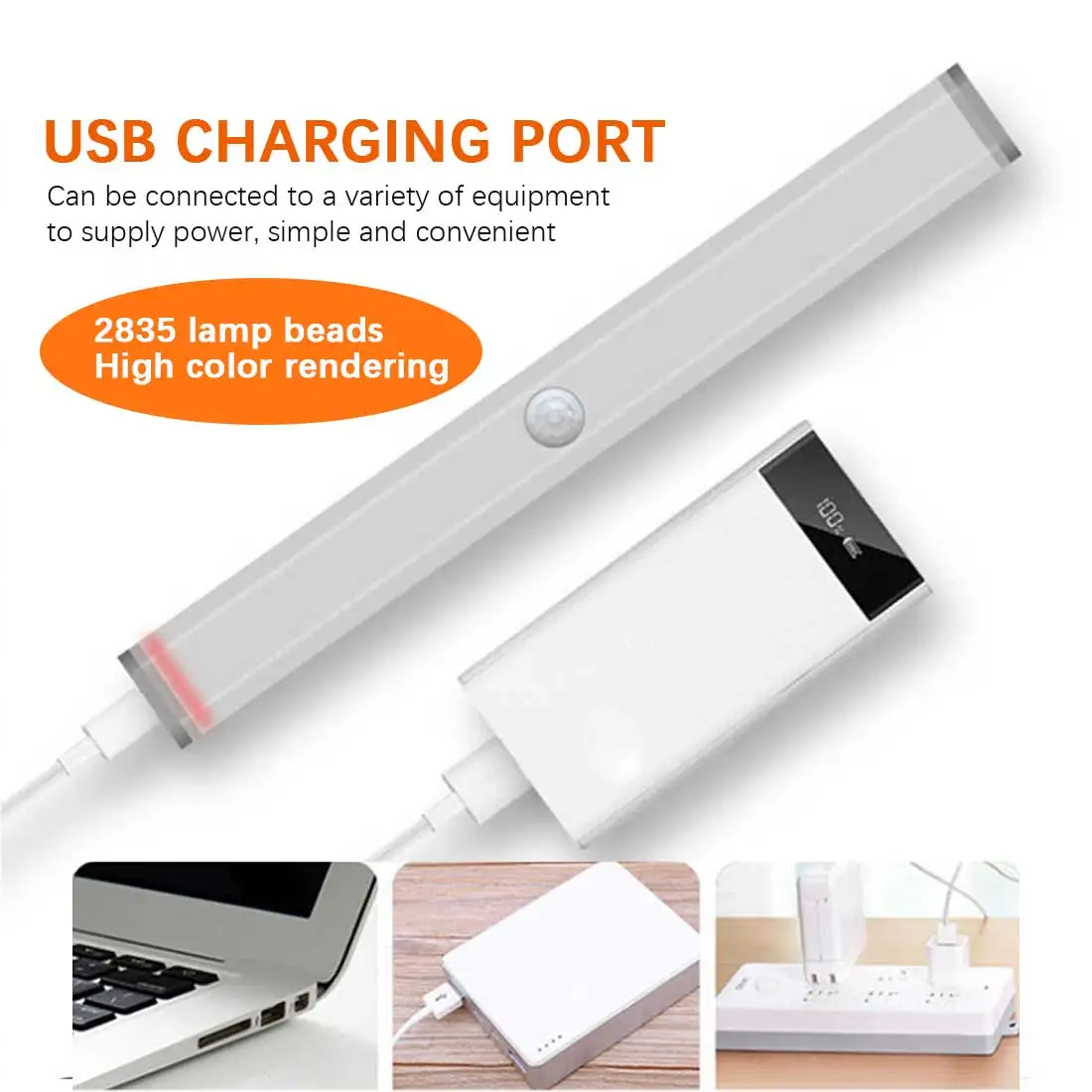 

6/10/14/20/36 Wireless LED Under Cabinet Light PIR Motion Sensor LED Lamp For Wardrobe Cupboard Closet Bedroom Kitchen Lighting