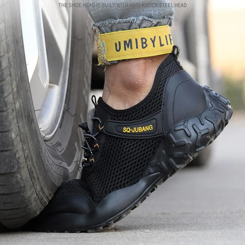 2020 мужские ботинки светильник защитная обувь стальной носок рабочая мужская для