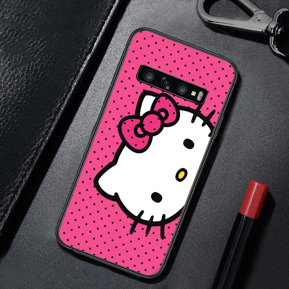 

Cartoon Hellos Kittys Phone Case Cover For For SamSung Galaxy S Note 7 8 9 10 20 Uitra Plus E Lite Black black Prime Tpu Cover