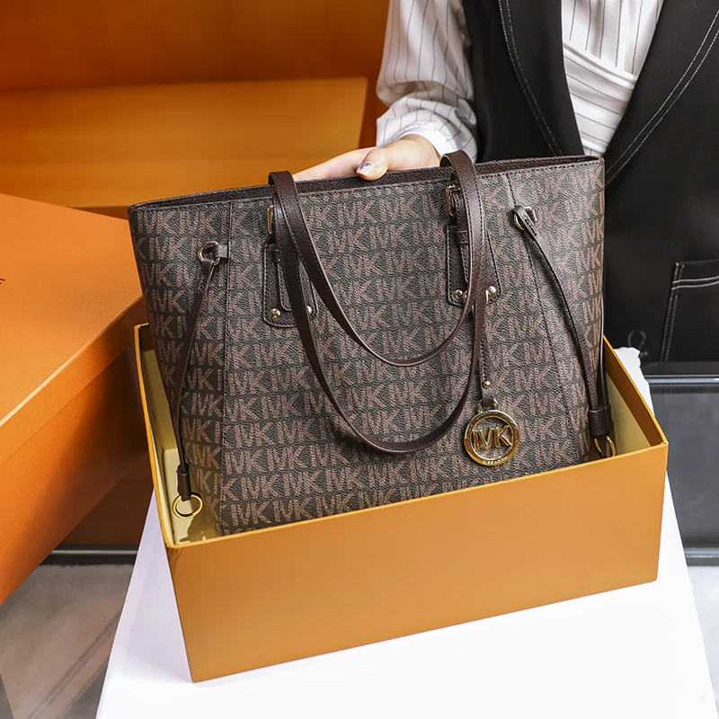 Роскошная женская сумка новинка 2020 модная вместительная для покупок кожаная