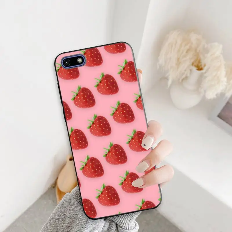 

Pink Strawberry Pattern Phone Case For Redmi K 7 8 9 20 30 X A Pro Note 4 5 6 7 8 X A T Cover