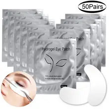 20/50Pairs Lash Extension Eye Stickers Hydrogel Patches Grafting Eyelashe Under Eye Pads Eyelashes Extension Lashes Tools Makeup