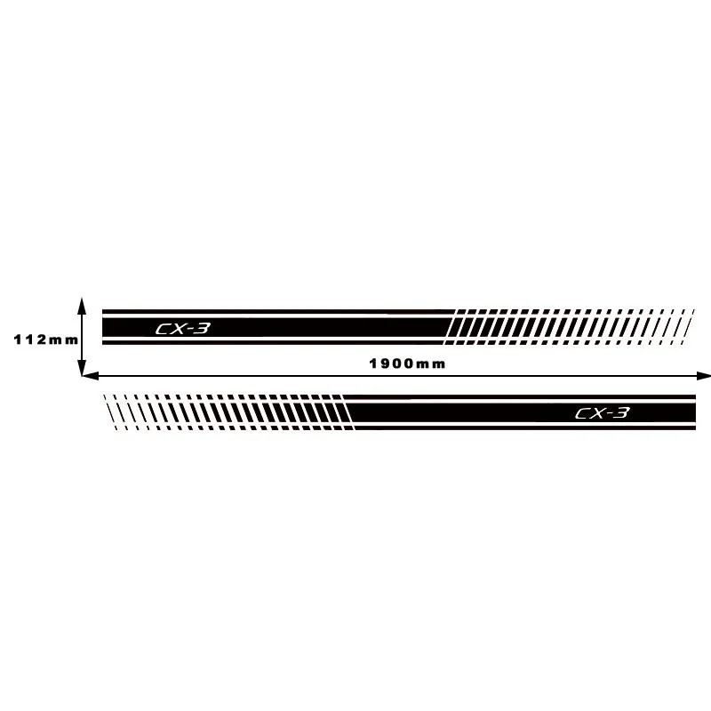 2 шт. стильная наклейка на кузов автомобиля виниловая корпус боковые наклейки