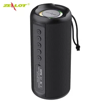 zealot s46 powerful bluetooth wireless speakers audio center portable mini subwoofer colorful sound system fm radio usb