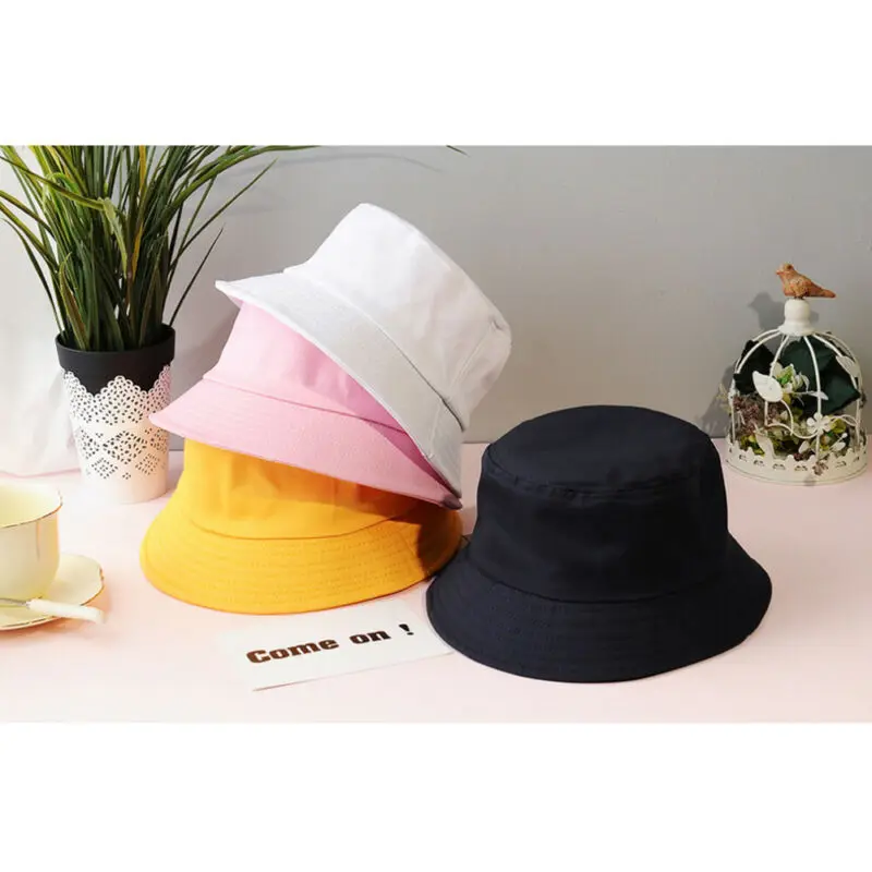 Шляпа Женская Солнцезащитная однотонная модная пляжная хлопковая Мягкая