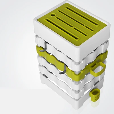 Knofe блок держатель для кухонных ножей блок PP Plaatic универсальные ножницы подставка для ножей стеллаж для хранения Органайзер белая посуда аксессуары - Цвет: 2