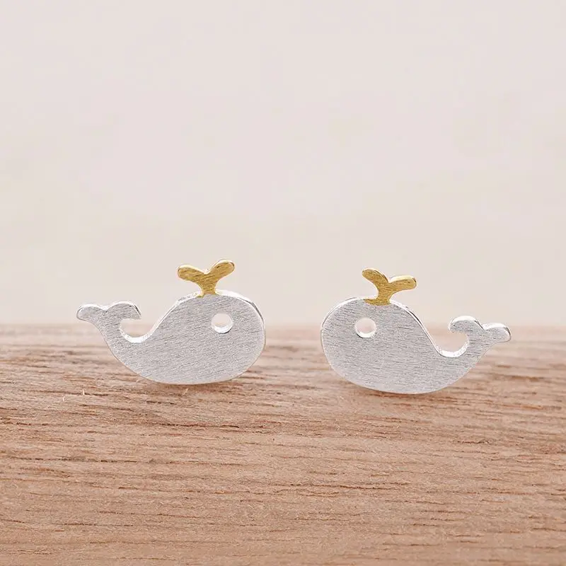 

Женские серьги из серебра 925 пробы, с животными