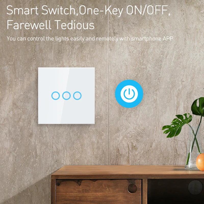 NEO COOLCAM 2PCS/lot Z-wave Plus EU 868.4MHZ Wall Light Switch 3 Gang Home Automation Touch Control | Безопасность и защита