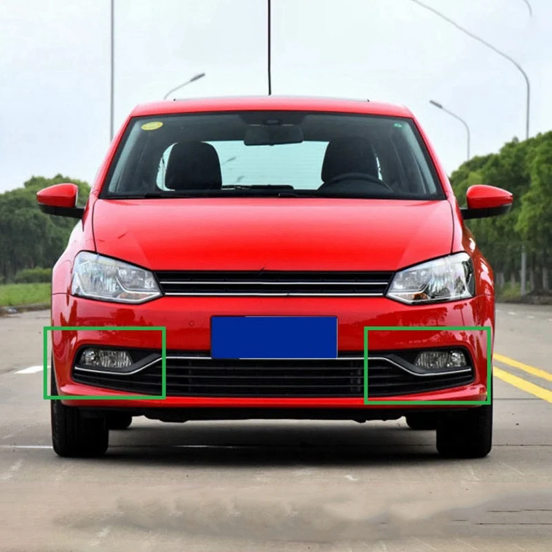 2 шт. сменная Крышка для переднего бампера противотуманной фары POLO 2014-2018 6RG853665K