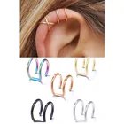 DoreenBeads Творческий Манжеты Ухо клип для обертка унисекс серьги разноцветные C Форма уникальный вечерние аксессуары подарок 10 мм x 10 мм