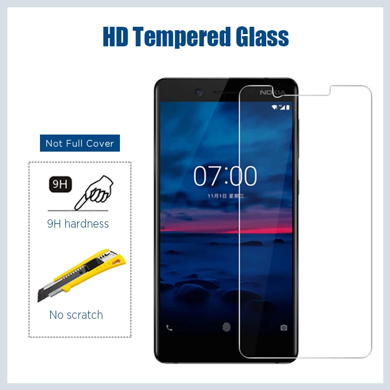 Защитное стекло для Nokia 8 1 9 PureView защита экрана X X71 X2 XL Lumia 520 530 535 630 HD Прозрачная 9H