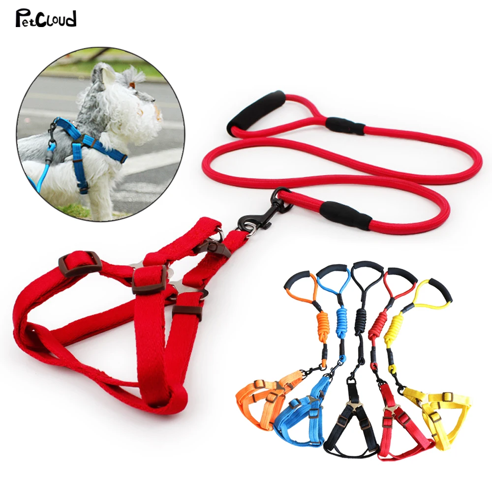 

Soft Dog Leash Nylon Pet Traction Rope Adjustable Puppy Traction Belt Medium And Small Dogs Harness Dog Accessories PetCloud