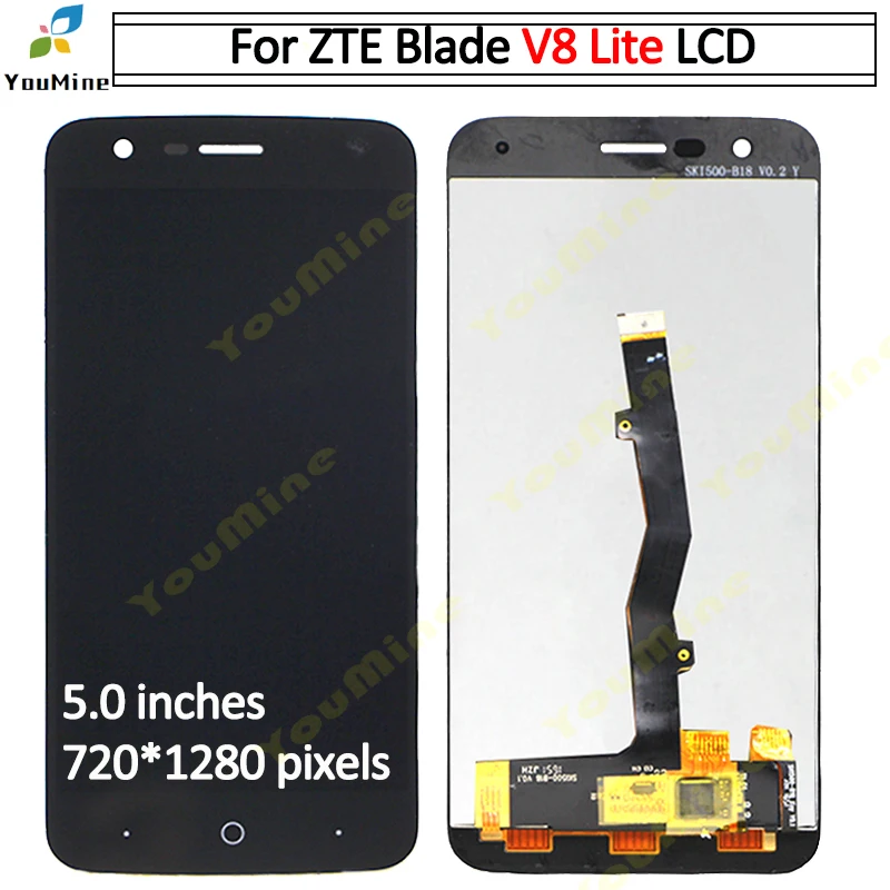 ЖК-дисплей и сенсорная панель для ZTE Blade V8 Lite запасные части в сборе blade mini с рамкой