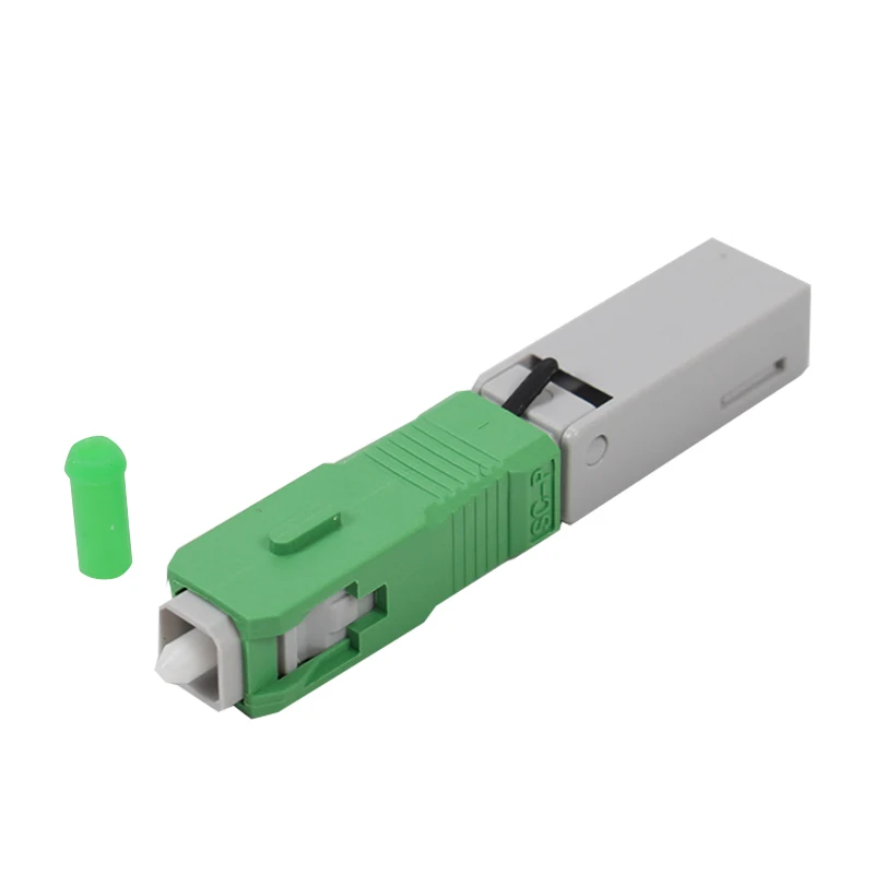 

100PCS/lot field connector ftth SC APC optical fiber Fast connector SCAPC fast connector single mode Embedded cold connector