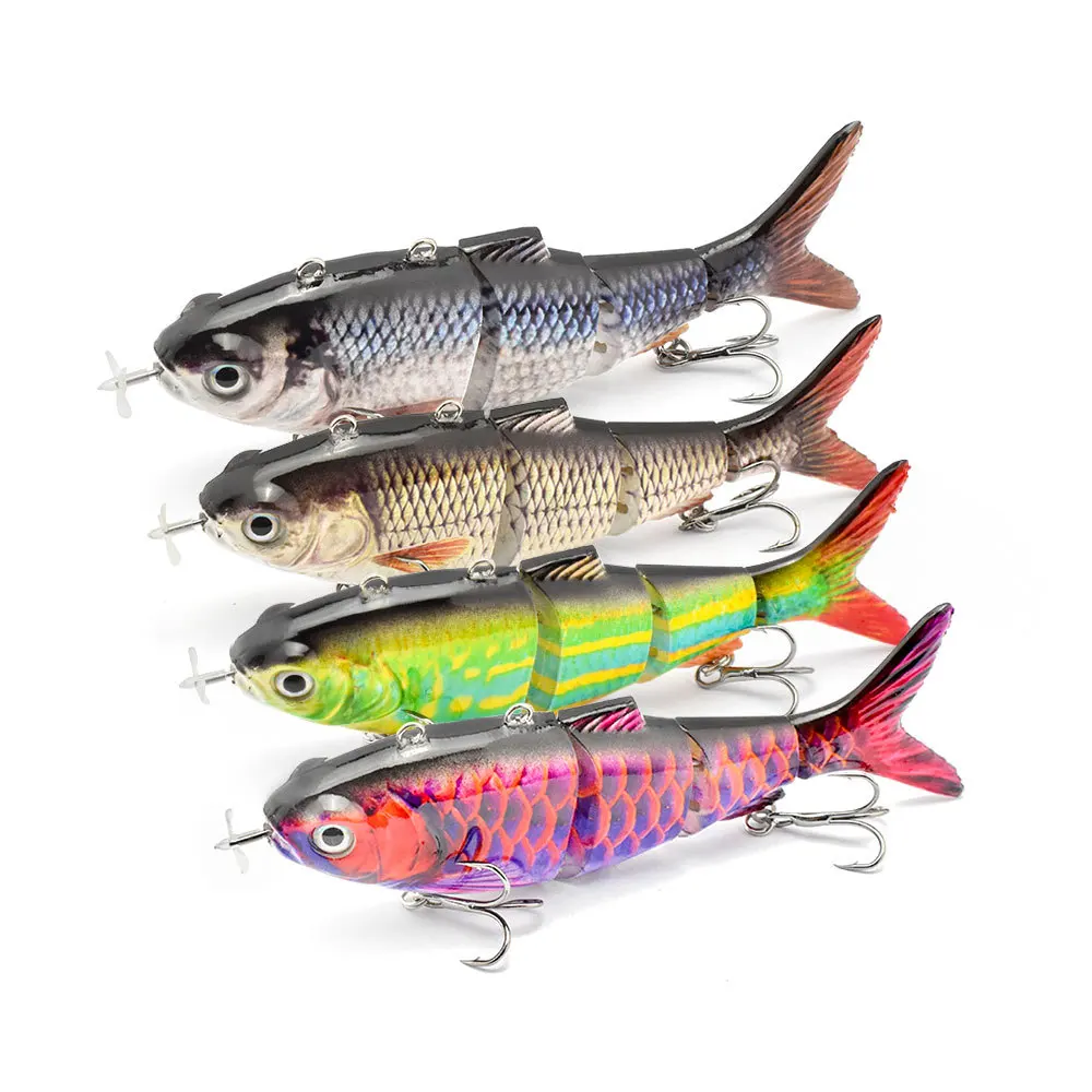 

Luya Bait Automatic Swimming Electronic Fish 130mm 42g Propeller Smart Bait New Products