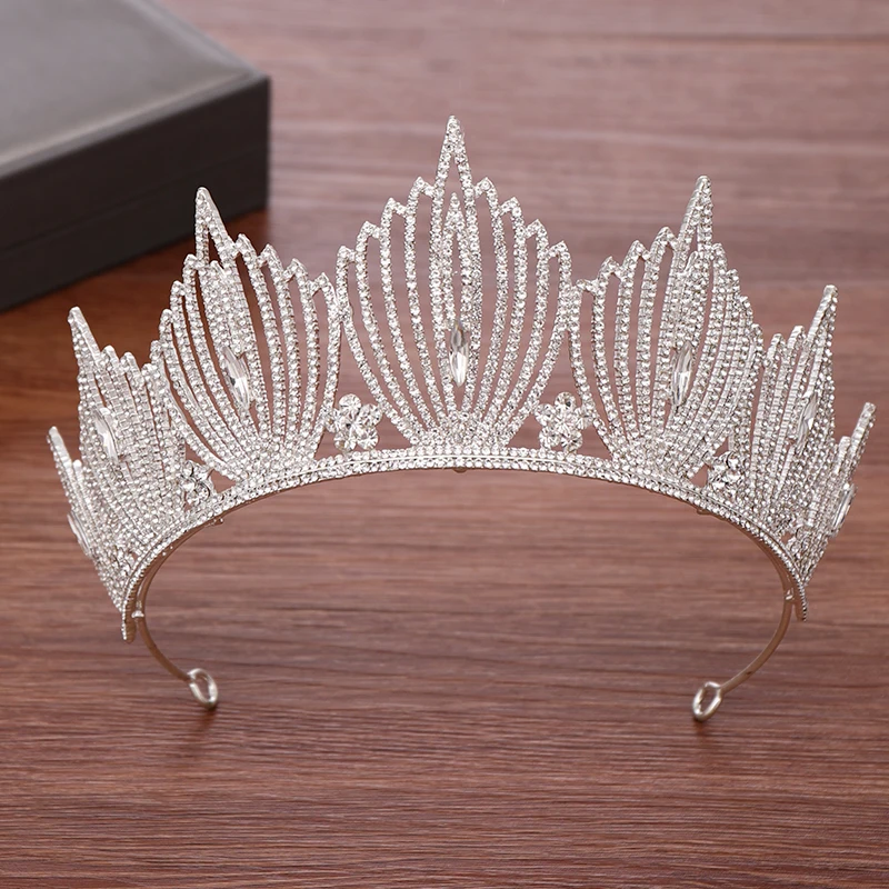 

Bridal Crown Crystal Rhinestone Wedding Hair Accessories Tiara Diadem Prom Wedding Crown Headpiece For Women Hair Jewelry