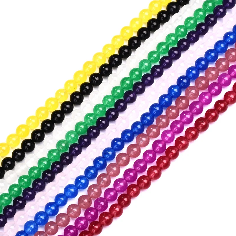 Бусины из натуральной яшмы 10 цветов круглые бусины россыпью 6/8/10 мм|Бусины| |