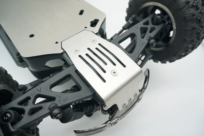 Комплект защитных пластин шасси из нержавеющей стали GPM для ARRMA 1/10 4WD BIG ROCK CREW CAB 4X4 3S