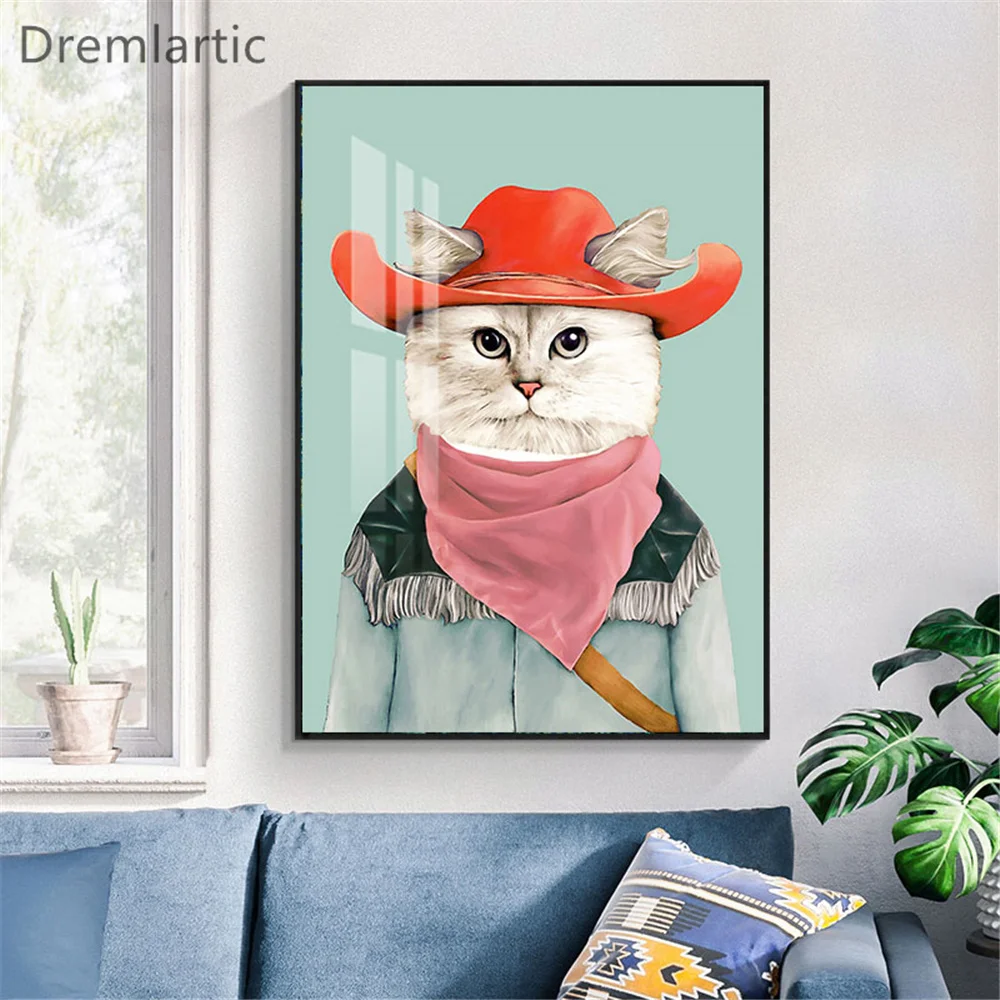 

Retro Animals Simple Wall Art Canvas Paint Abstract Nordic Posters Minimalist Living Room Decor21-0202-7