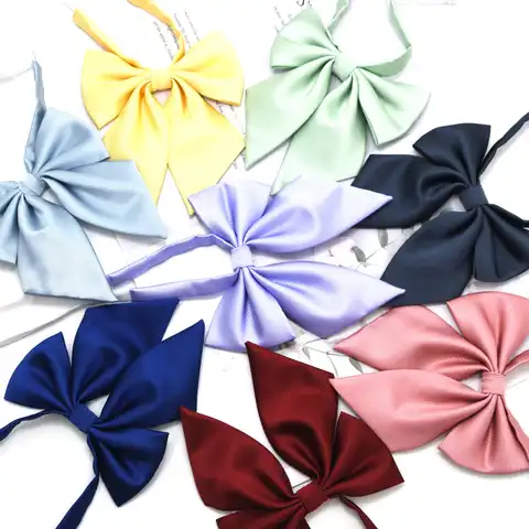 Модный однотонный галстук-бабочка, женский милый галстук-бабочка в японском стиле, Женский галстук-бабочка, школьная форма Jk, аксессуары дл...