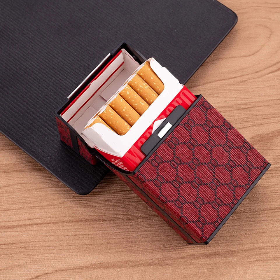 1 шт. алюминиевый чехол для сигарет держатель табака карманная коробка контейнер