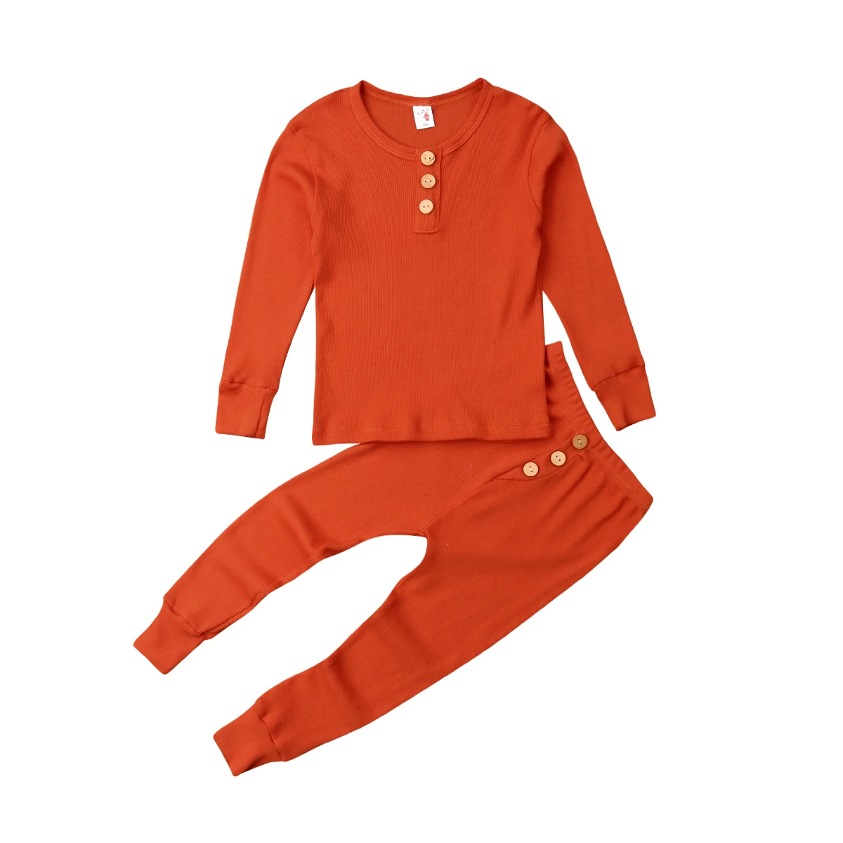 Осень детская зимняя комплект из 2 предметов пижамный для детей маленьких - Фото №1