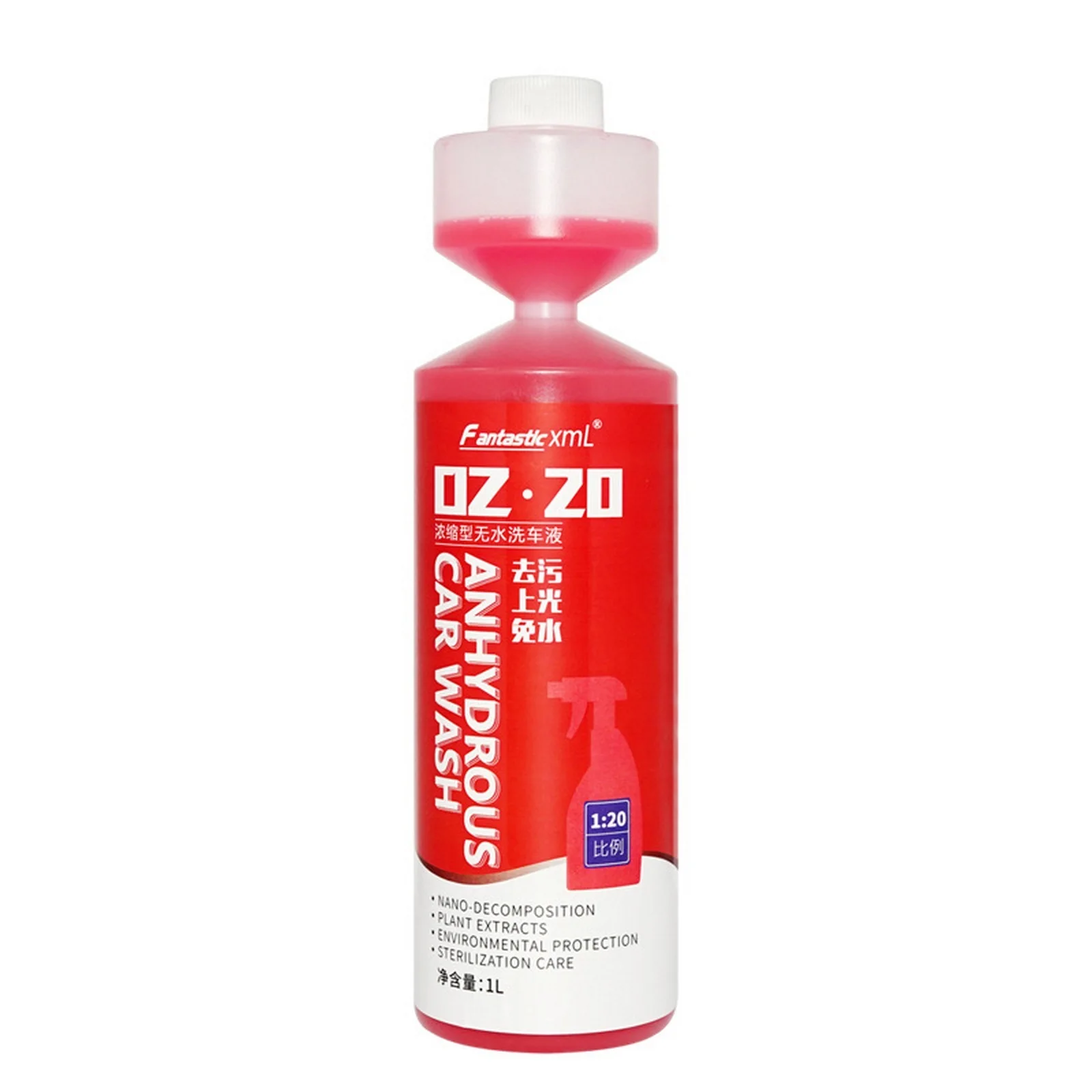

33.8 Fl.oz Car Cleaner 1L High Concentration Anhydrous Detergent 1:20 Car Polish Cleaner Wipe Clean Car Wash Tool Polish