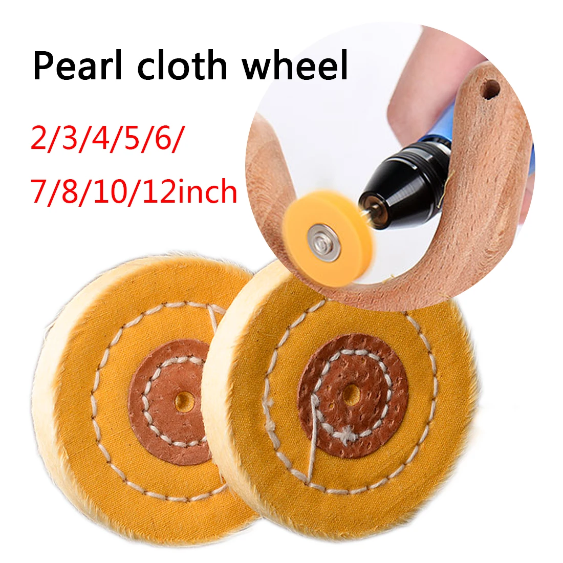 

Cotton Polishing Wheel Abrasive Cloth Buffing Wheel Grinder For Wood Metal Mirror Hardware Jewelry Grinding Round Shape Tools