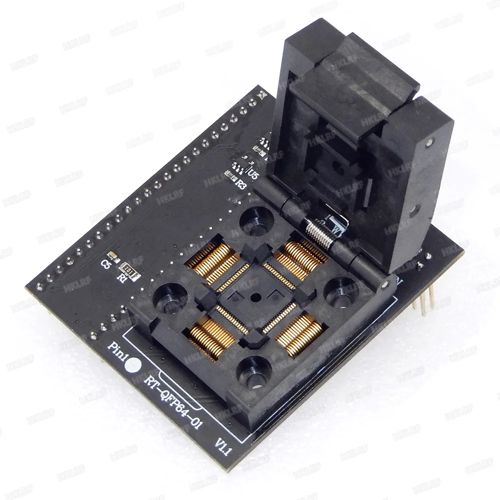 RT-QFP64 Adapter BGA169 BGA64 BGA63 BGA48 RT-QFP64-01Adapter розетки для RT809H USB Универсальный программатор гнездо - Цвет: RT-QFP64 Adapter